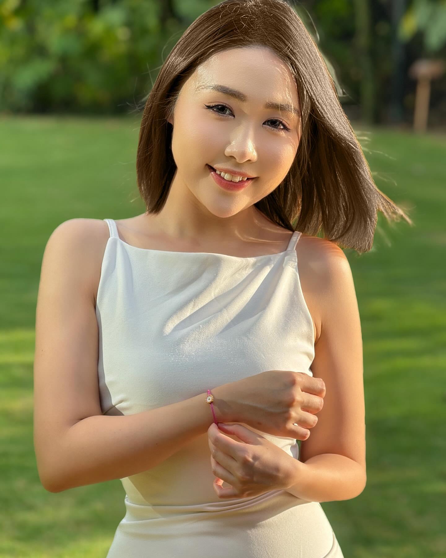 Beauty creator in an outdoor campaign portrait
